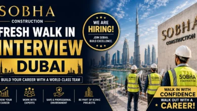 Sobha Construction Fresh Walk in Interview in Dubai